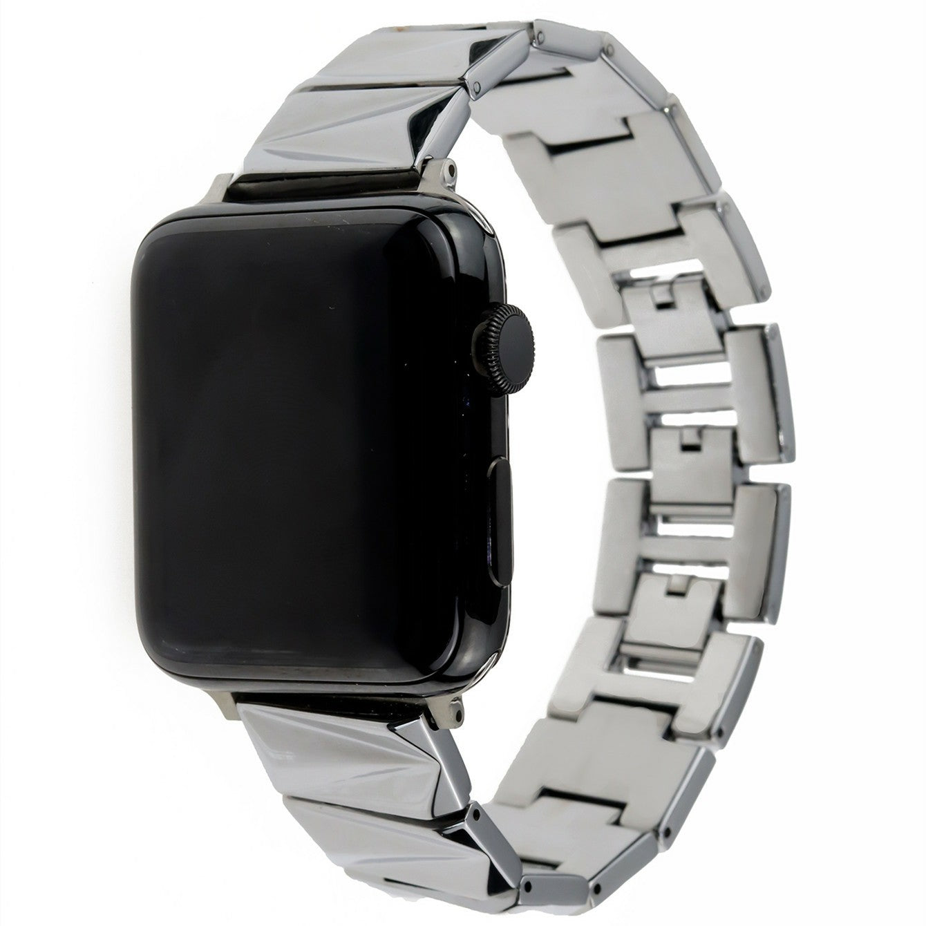 For Apple Watch Series 9 8 7 41mm / 6 5 4 SE (2022) SE (2023) SE 40mm / 3 2 1 38mm Watch Band Aluminium Alloy Metal Strap - Silver For Apple Watch Series 9 8 7 41mm / 6 5 4 SE (2022) SE (2023) SE 40mm / 3 2 1 38mm Watch Band Aluminium Alloy Metal Strap - Silver